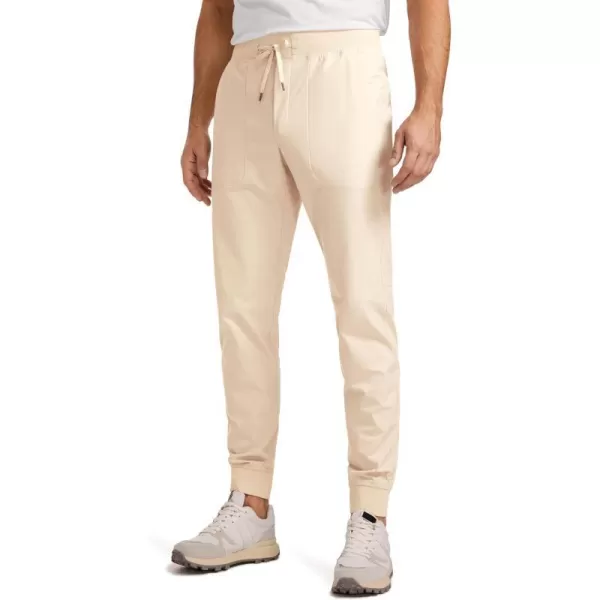 CRZ YOGA All Day Comfy Golf Joggers Pants for Men 30 Quick Dry Lightweight Stretch Work Casual Joggers with PocketsRaw Linen