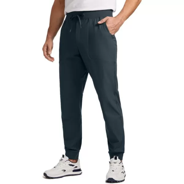 CRZ YOGA All Day Comfy Golf Joggers Pants for Men 30 Quick Dry Lightweight Stretch Work Casual Joggers with PocketsTrue Navy