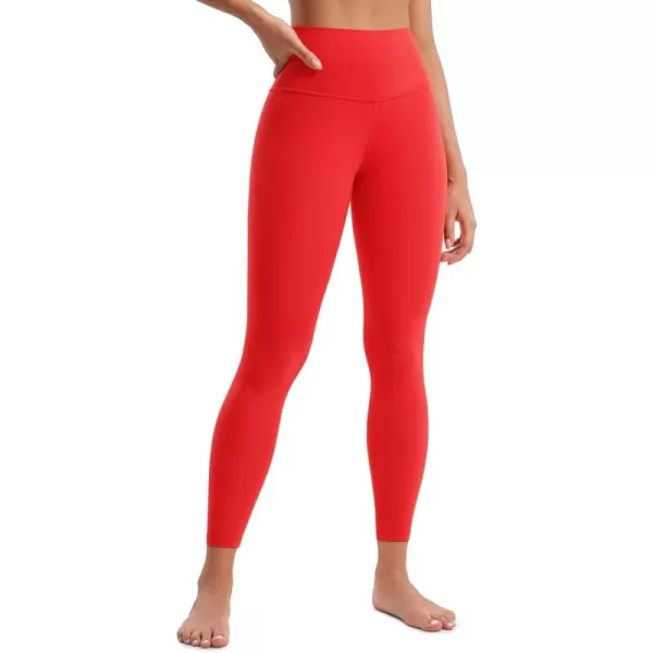 CRZ YOGA Butterluxe High Waisted Lounge Legging 25quot  Workout Leggings for Women Buttery Soft Yoga PantsDeep Red