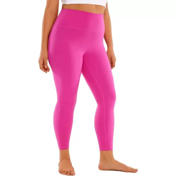 CRZ YOGA Butterluxe Plus Size Leggings for Women 25 Inches  High Waisted Buttery Soft Workout Spandex Yoga Pants 3X 4XHibiscus Purple