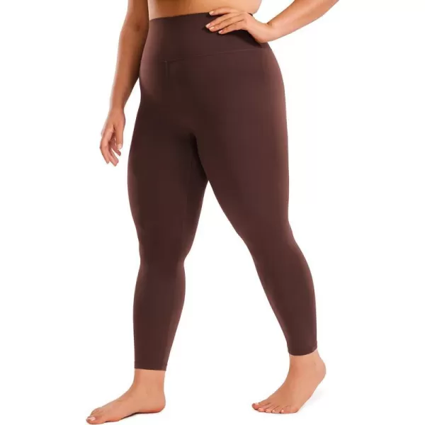 CRZ YOGA Butterluxe Plus Size Leggings for Women 25 Inches  High Waisted Buttery Soft Workout Spandex Yoga Pants 3X 4XTaupe