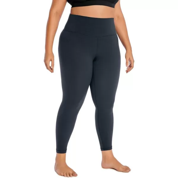 CRZ YOGA Butterluxe Plus Size Leggings for Women 25 Inches  High Waisted Buttery Soft Workout Spandex Yoga Pants 3X 4XTrue Navy