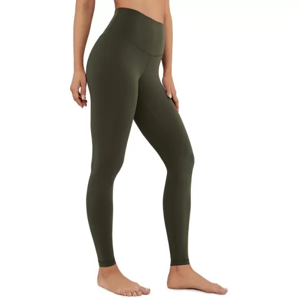 CRZ YOGA Butterluxe Womens Workout Leggings 265 Full Length High Waisted Yoga Pants Buttery Soft Athletic Gym Lounge265 Height 53  57 Olive Green