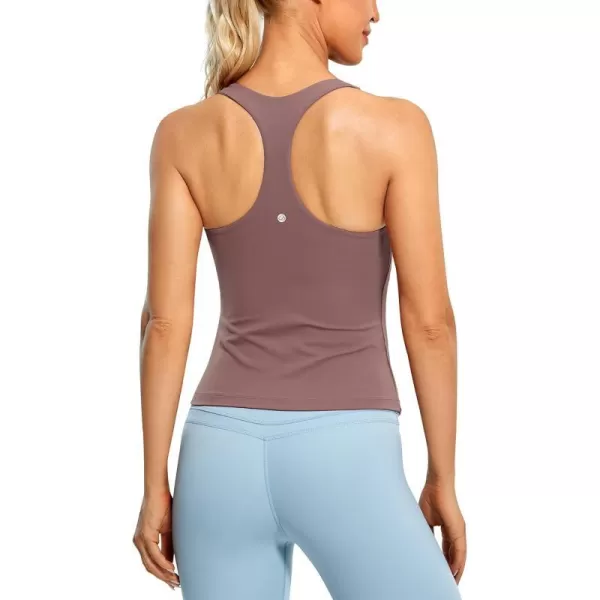 CRZ YOGA Butterluxe Workout Tank Tops for Women Built in Shelf Bras Padded  Racerback Athletic Spandex Yoga CamisoleMauve