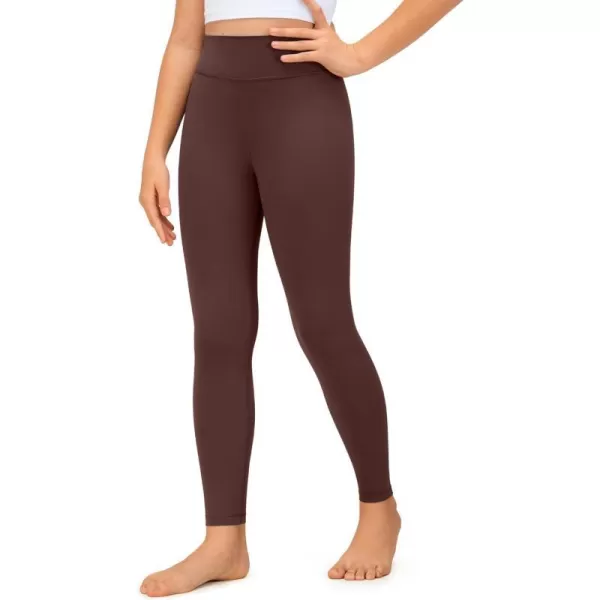 CRZ YOGA Girls Butterluxe Full Length Athletic Leggings  Kids High Waist Lounge Pants Girls Active Dance Running Yoga TightsRegular Taupe