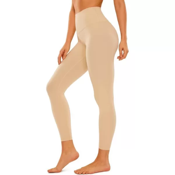 CRZ YOGA High Waisted Lounge Yoga Legging Yoga Pants 25  2825 inches Tan Milkshake