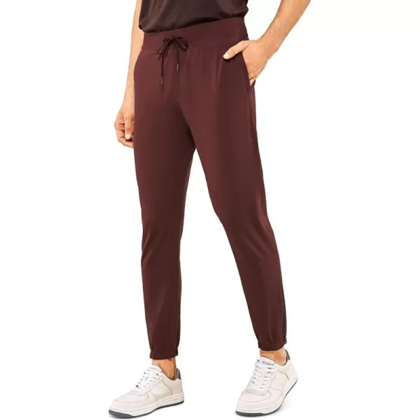 CRZ YOGA Mens 4Way Stretch Golf Joggers with Pockets 283032  Work Sweatpants Track Gym Athletic Workout Hiking Pants30 inches Dark Red