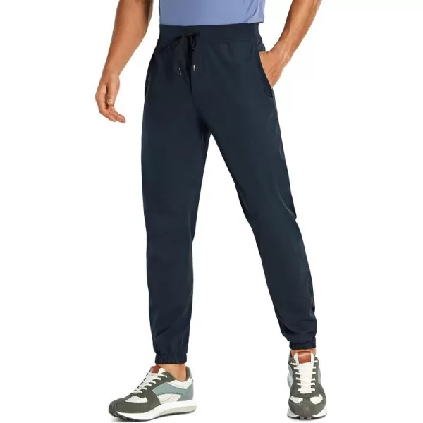 CRZ YOGA Mens 4Way Stretch Golf Joggers with Pockets 283032  Work Sweatpants Track Gym Athletic Workout Hiking Pants30 inches True Navy