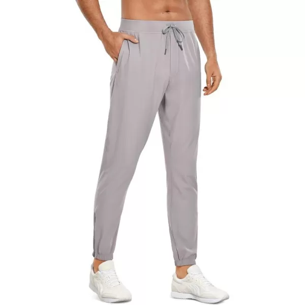 CRZ YOGA Mens 4Way Stretch Golf Joggers with Pockets 283032  Work Sweatpants Track Gym Athletic Workout Hiking Pants32 inches Gull Gray