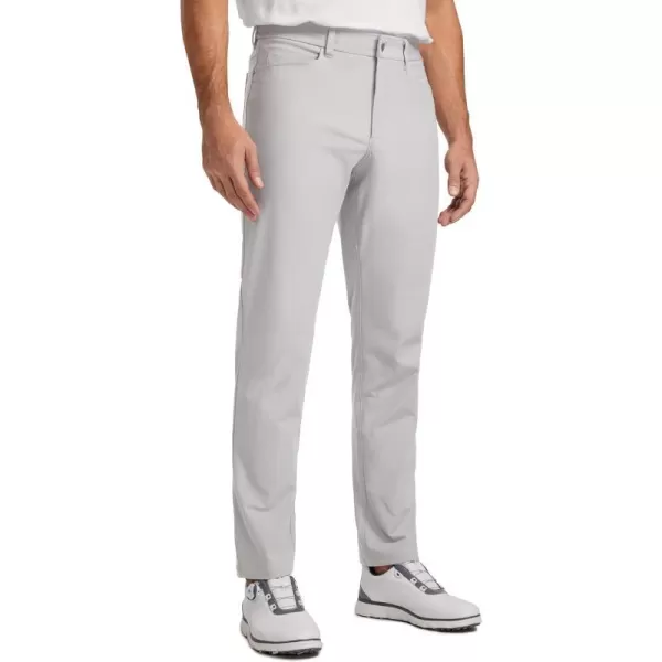 CRZ YOGA Mens All Day Comfy Golf Pants with 5Pocket  303234 Quick Dry Lightweight Casual Work Stretch PantsGull Gray