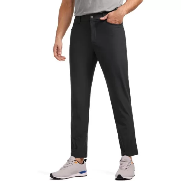 CRZ YOGA Mens All Day Comfy Golf Pants with 5Pocket  303234 Quick Dry Lightweight Casual Work Stretch PantsInk Gray