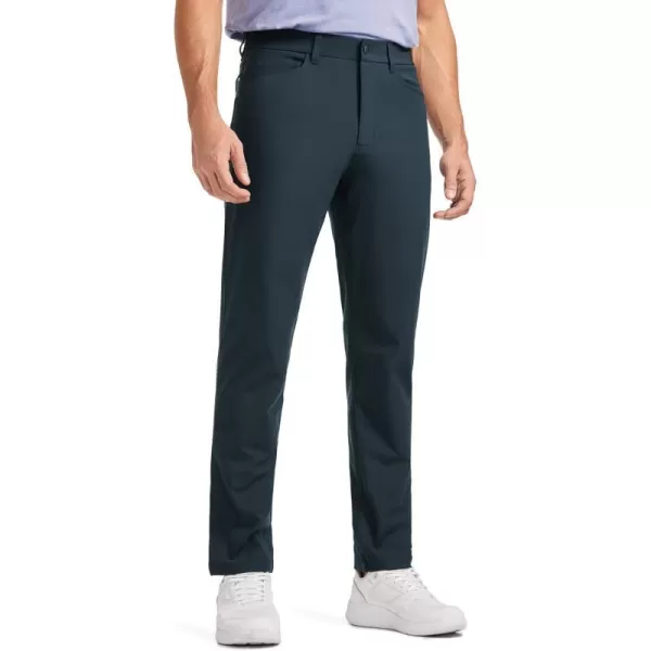 CRZ YOGA Mens All Day Comfy Golf Pants with 5Pocket  303234 Quick Dry Lightweight Casual Work Stretch PantsTrue Navy