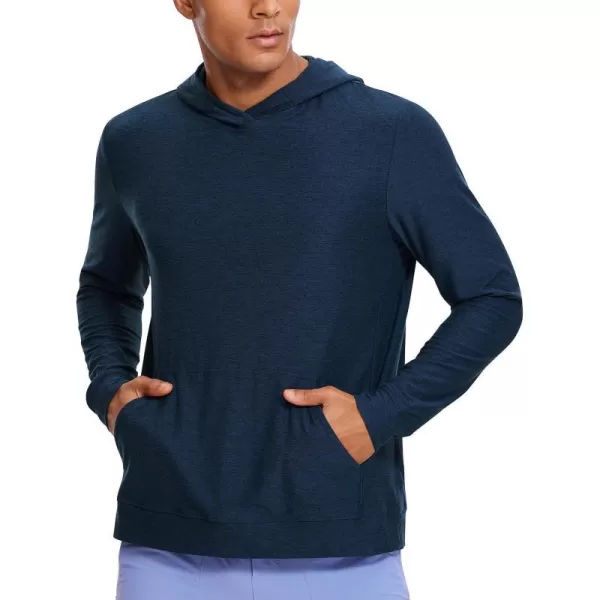 CRZ YOGA Mens CasualNavy Blue Heather