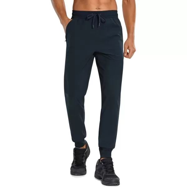 CRZ YOGA Mens Lightweight Athletic Golf Joggers Pants  Casual Workout Track Gym Pants with PocketsTrue Navy