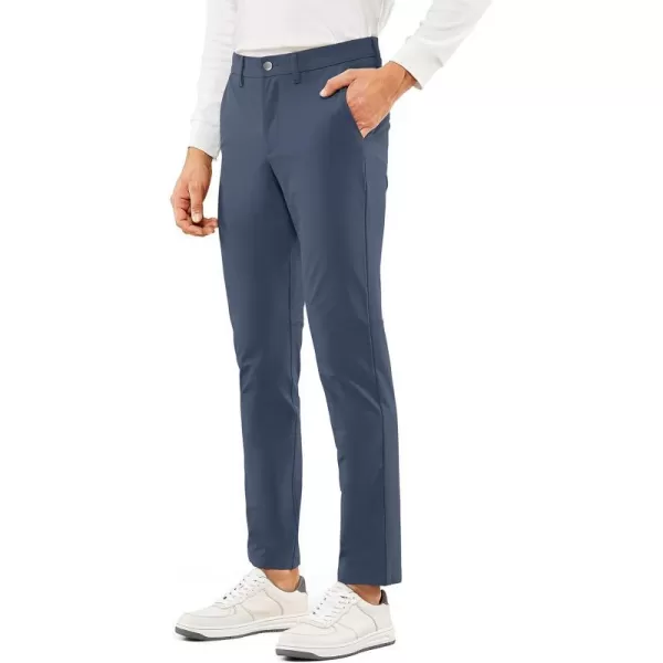 CRZ YOGA Mens Stretch Golf Pants  313335 Slim Fit Stretch Waterproof Outdoor Thick Golf Work Pant with Pockets31 inseam Electric Blue