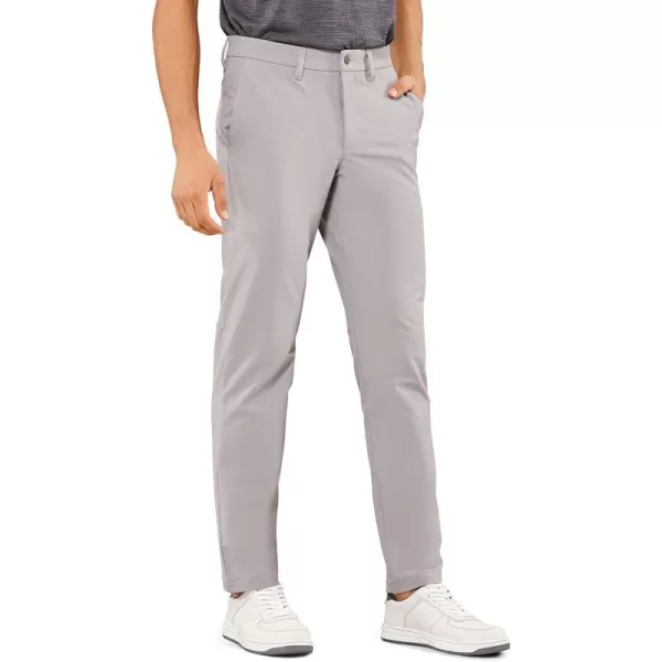 CRZ YOGA Mens Stretch Golf Pants  313335 Slim Fit Stretch Waterproof Outdoor Thick Golf Work Pant with Pockets31 inseam Gull Gray