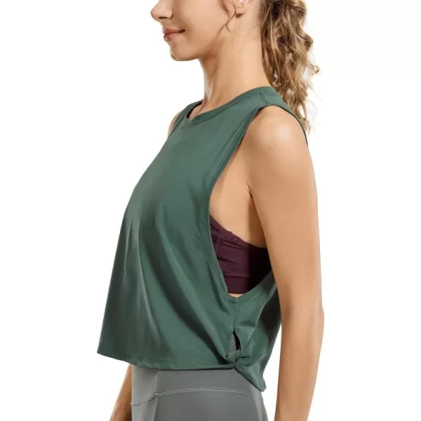 Deep Armhole-graphite Green