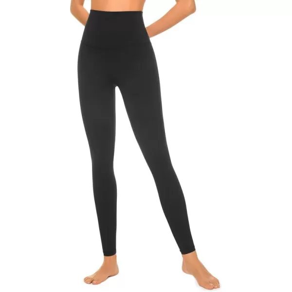 CRZ YOGA Super High Waisted Butterluxe Workout Leggings 25 28  Over Belly Buttery Soft Full Length Yoga Pants for Women28 inches Black