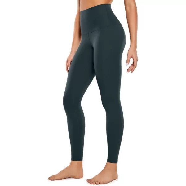 CRZ YOGA Super High Waisted Butterluxe Workout Leggings 25 28  Over Belly Buttery Soft Full Length Yoga Pants for Women28 inches Forest Dark Green