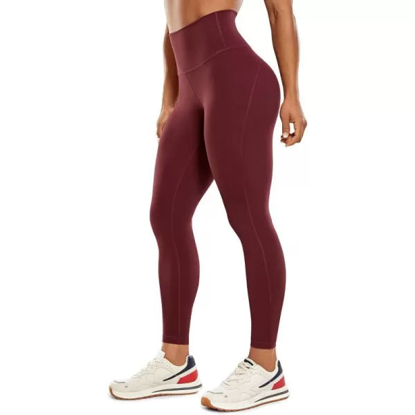 CRZ YOGA UltiDry Workout Leggings for Women 25  High Waisted Yoga Pants 78 Athletic Running Fitness Gym TightsNoctilucence Red