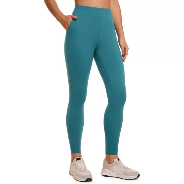 CRZ YOGA Womens Butterluxe High Waisted Joggers 27 Inches  Buttery Soft Lounge Yoga Pants with Pockets Workout Leggings27 inches Green Jade