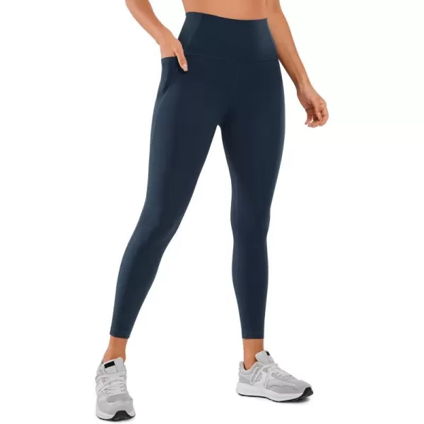 CRZ YOGA Womens Butterluxe Workout Leggings 25  28  High Waisted Gym Yoga Pants with Pockets Buttery Soft25 inches Twilight Blue