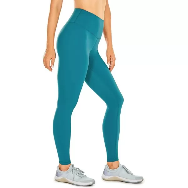 CRZ YOGA Womens Compression Workout Leggings 252828 inches Duck Blue