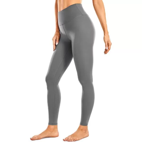 CRZ YOGA Womens High Waisted Brushed Comfort Leggings 28  Naked Feeling SoftDark Carbon