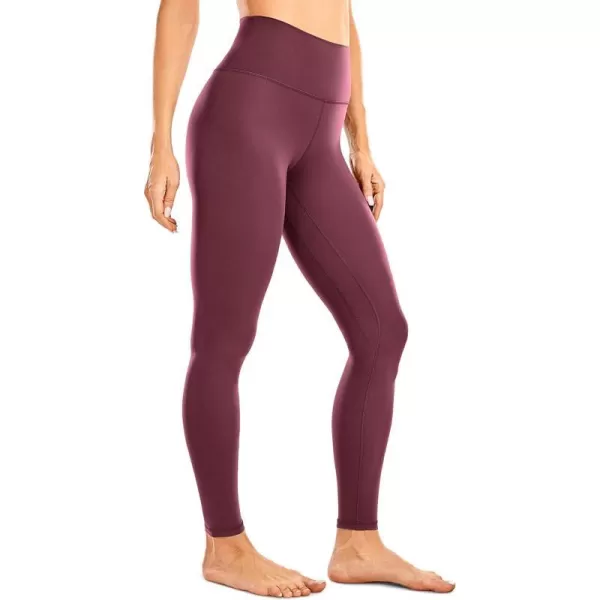 CRZ YOGA Womens High Waisted Brushed Comfort Leggings 28  Naked Feeling SoftDark Russet