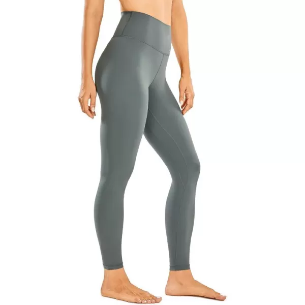 CRZ YOGA Womens High Waisted Brushed Comfort Leggings 28  Naked Feeling SoftGrey Sage