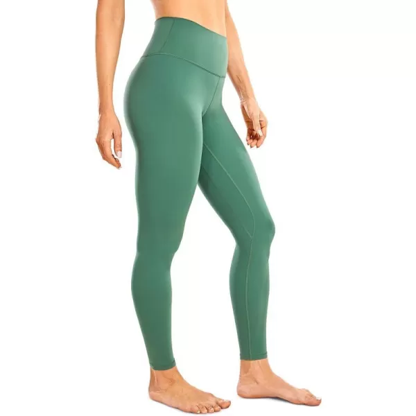 CRZ YOGA Womens High Waisted Brushed Comfort Leggings 28  Naked Feeling SoftJungle Green