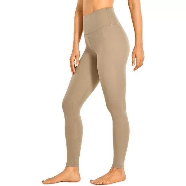 CRZ YOGA Womens High Waisted Brushed Comfort Leggings 28  Naked Feeling SoftKhaki Fog