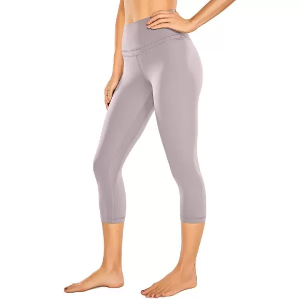 CRZ YOGA Womens High Waisted Workout Capri 19 Inches  Gym Compression Tummy Control Yoga Leggings PantsMoonphase