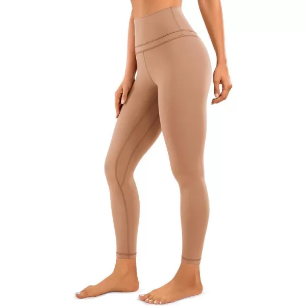 CRZ YOGA Womens Naked Feeling Leggings 25 Inches  High Waisted Workout Yoga PantsRegular Mocha Mousse