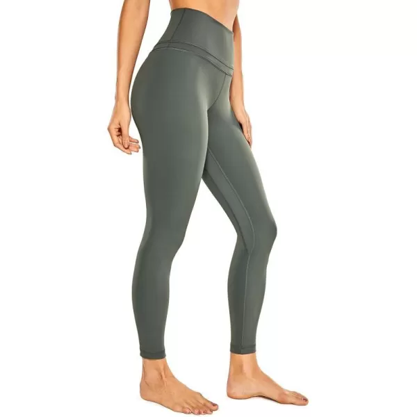 CRZ YOGA Womens Naked Feeling Workout Leggings 25 Inches  78 High Waist Yoga Tight PantsGrey Sage