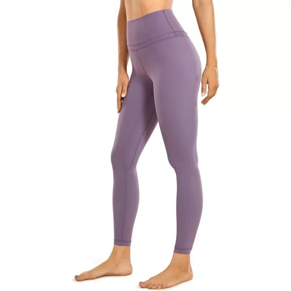 CRZ YOGA Womens Naked Feeling Workout Leggings 25 Inches  78 High Waist Yoga Tight PantsMatt Purple