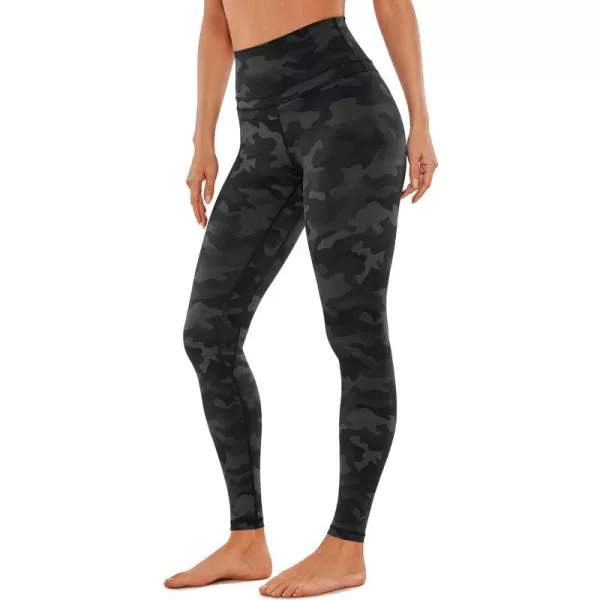 CRZ YOGA Womens Naked Feeling Workout Leggings 25 Inches  78 High Waist Yoga Tight PantsOlive Camouflage