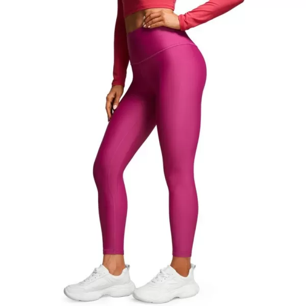 CRZ YOGA Womens Thermal Fleece Lined Leggings 25  Winter Warm Thick Soft High Waisted Workout Hiking Pants Yoga Tights25 inches Magenta Purple