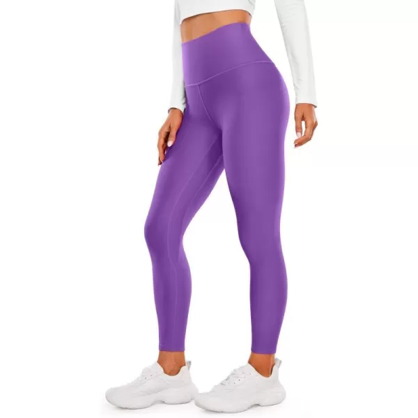 CRZ YOGA Womens Thermal Fleece Lined Leggings 25  Winter Warm Thick Soft High Waisted Workout Hiking Pants Yoga Tights25 inches Royal Lilac