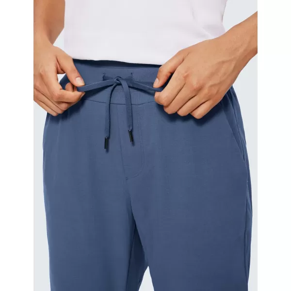 CRZ YOGA Athletic High Waisted Joggers for Women 275quot  Lightweight Workout Travel Casual Outdoor Hiking Pants with PocketsNubei Blue