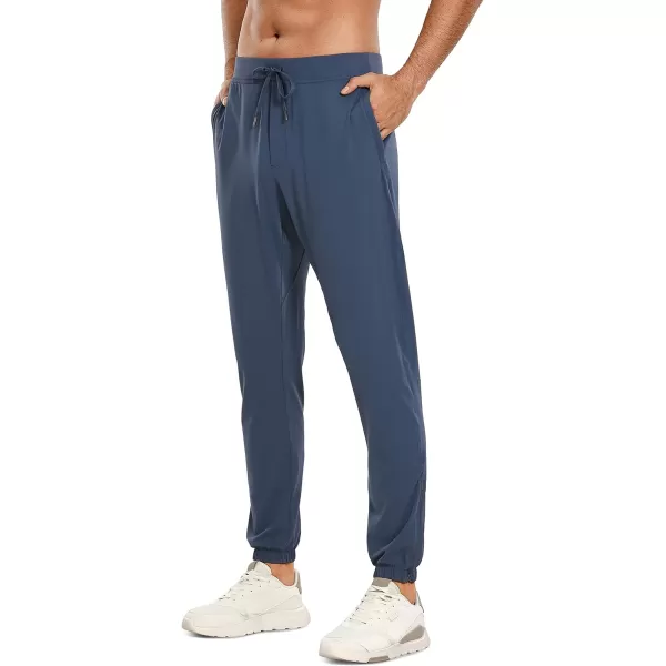 CRZ YOGA Mens 4Way Stretch Golf Joggers with Pockets 30quot32quot  Work Pants Track Gym Athletic Workout Hiking PantsElectric Blue