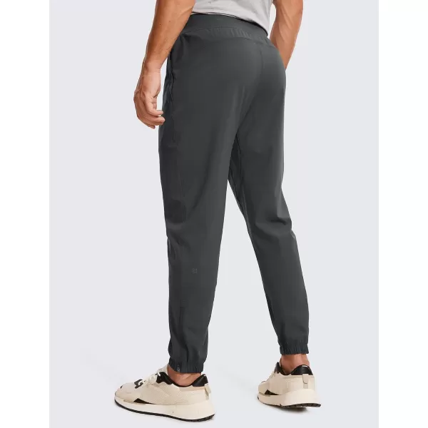 CRZ YOGA Mens 4Way Stretch Golf Joggers with Pockets 30quot32quot  Work Pants Track Gym Athletic Workout Hiking PantsInk Gray