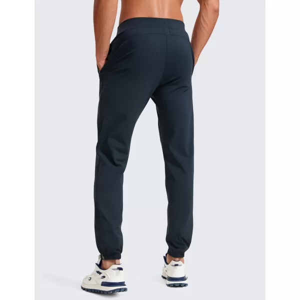 CRZ YOGA Mens 4Way Stretch Golf Joggers with Pockets 30quot32quot  Work Pants Track Gym Athletic Workout Hiking PantsTrue Navy