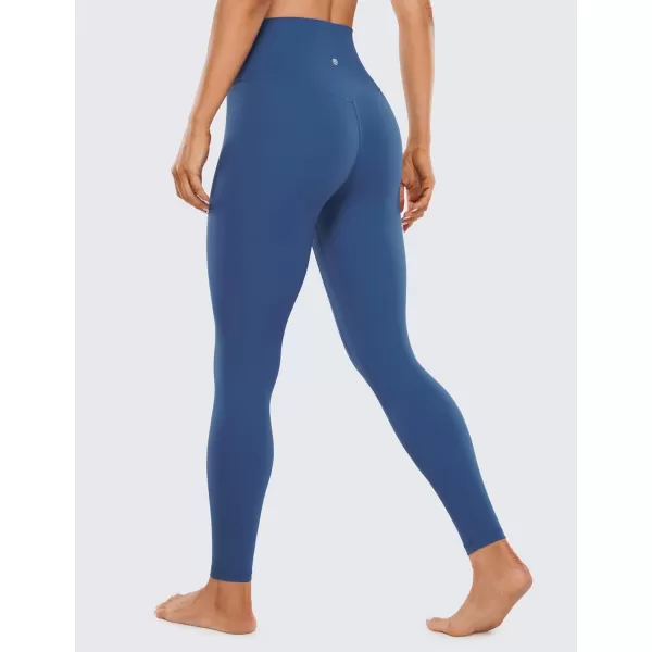 CRZ YOGA Womens Butterluxe High Waisted Yoga Leggings 28quot  Double Seamed Buttery Soft Comfy Athletic Gym Workout PantsPitch Blue