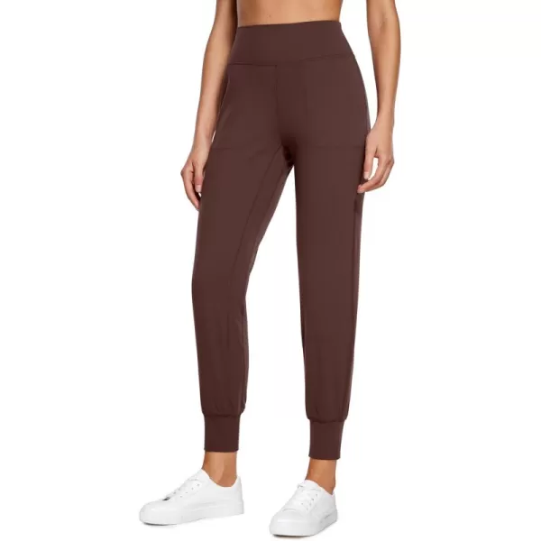 CRZ YOGA Butterluxe High Waisted Joggers for Women 27quot  Buttery Soft Yoga Lounge Workout Leggings Pants with PocketsTaupe