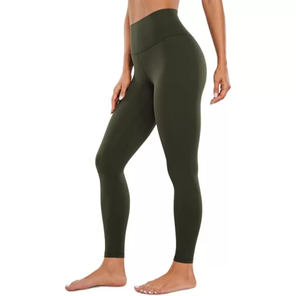 CRZ YOGA Womens Butterluxe High Waisted Yoga Leggings 28quot  Double Seamed Buttery Soft Comfy Athletic Gym Workout PantsOlive Green