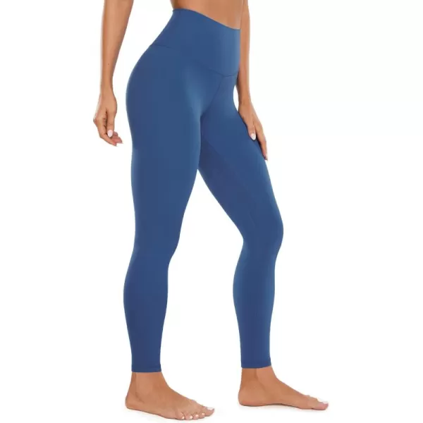 CRZ YOGA Womens Butterluxe High Waisted Yoga Leggings 28quot  Double Seamed Buttery Soft Comfy Athletic Gym Workout PantsPitch Blue