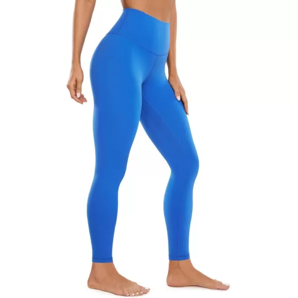 CRZ YOGA Womens Butterluxe High Waisted Yoga Leggings 28quot  Double Seamed Buttery Soft Comfy Athletic Gym Workout PantsSparkle Blue