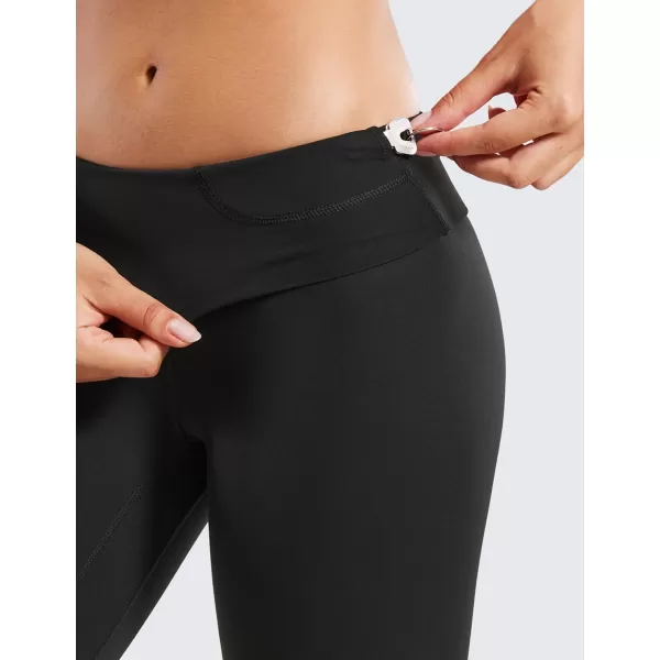 CRZ YOGA Super High Waisted Butterluxe Workout Leggings 25  Over Belly Buttery Soft Full Length Yoga Pants for WomenBlack