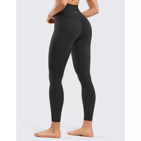 CRZ YOGA Super High Waisted Butterluxe Workout Leggings 25  Over Belly Buttery Soft Full Length Yoga Pants for WomenBlack